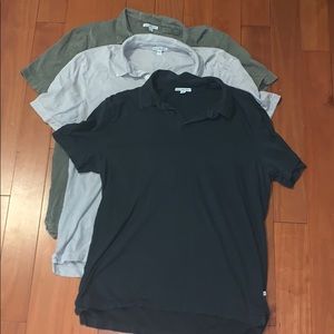 LOT of 3 James Perse Size 3 polos